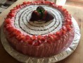 TORTA PRIMAVERILE CON FRAGOLE E CIOCCOLATO